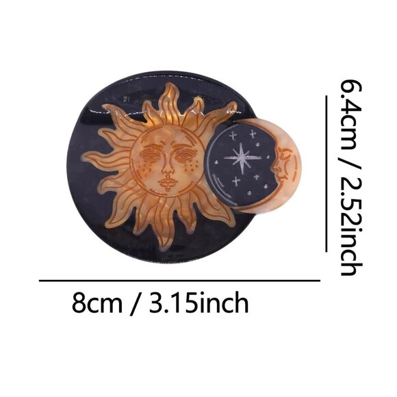 Fantasy Gold Sun Hair Clips Small Claw Hair Accessories for Women main image 6